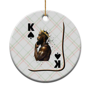 King Of Spades Black Man Ceramic Ornament African American Men Pride TS12 1pc Christmas Plaid Print Your Wear