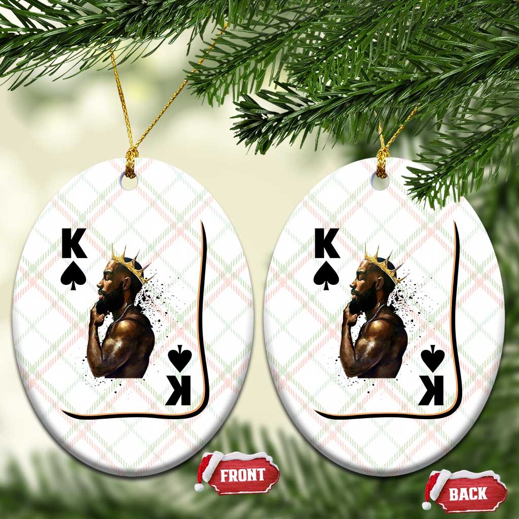 King Of Spades Black Man Ceramic Ornament African American Men Pride TS12 Print Your Wear