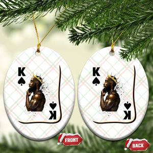 King Of Spades Black Man Ceramic Ornament African American Men Pride TS12 Print Your Wear