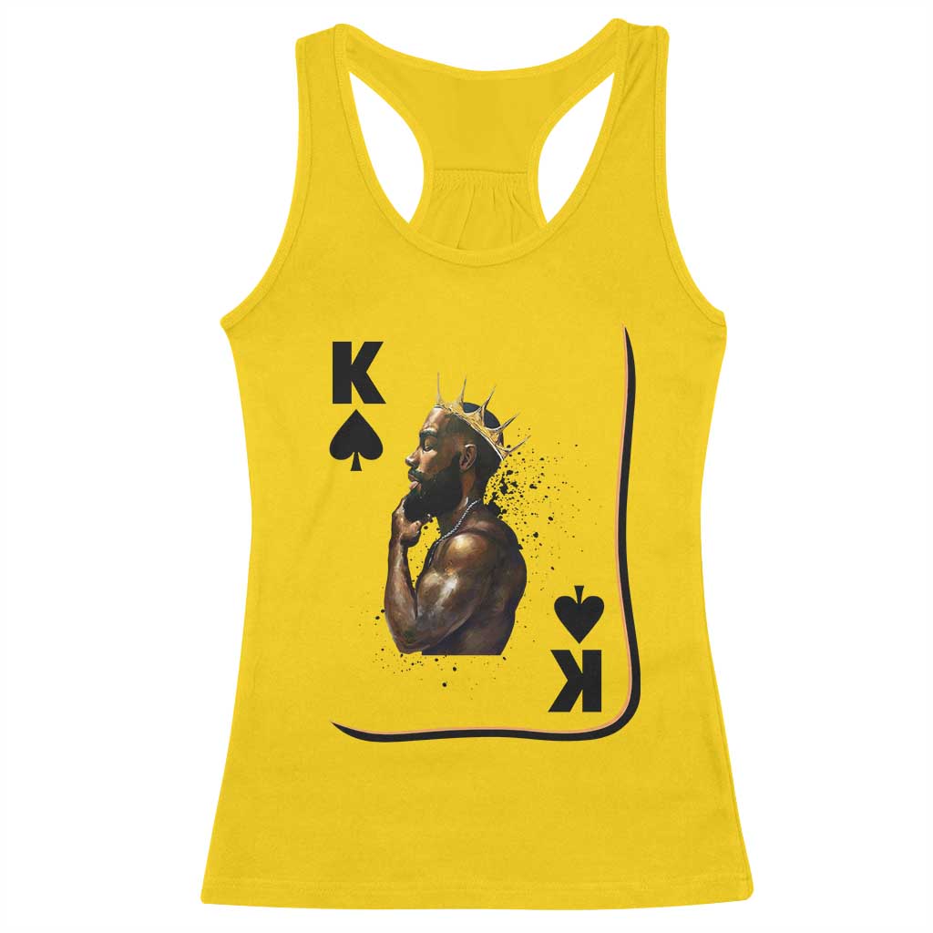 King Of Spades Black Man Racerback Tank Top African American Men Pride TS12 Daisy Print Your Wear