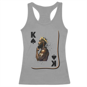King Of Spades Black Man Racerback Tank Top African American Men Pride TS12 Sport Gray Print Your Wear