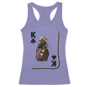 King Of Spades Black Man Racerback Tank Top African American Men Pride TS12 Violet Print Your Wear
