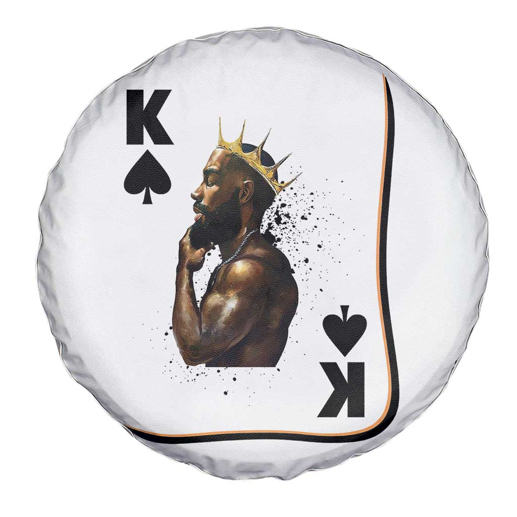 King Of Spades Black Man Spare Tire Cover African American Men Pride TS12 Print Your Wear