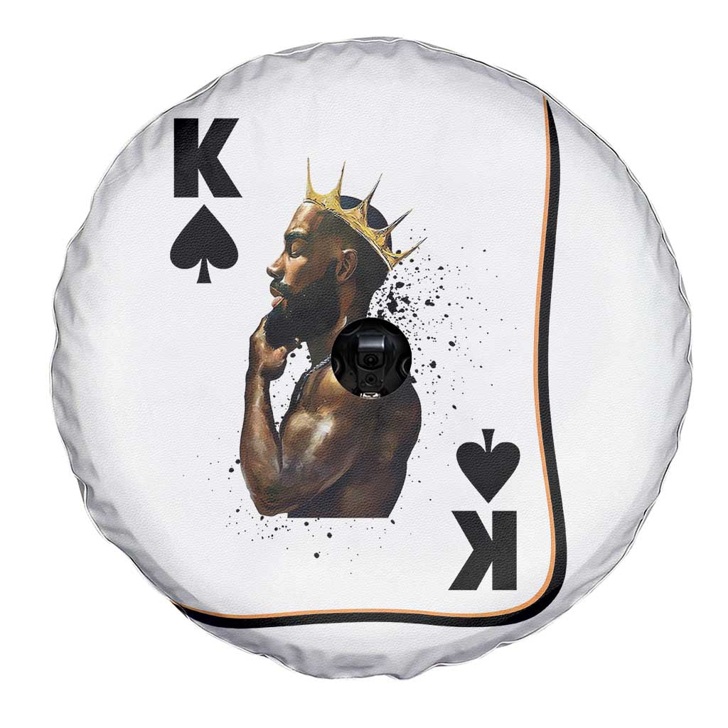 King Of Spades Black Man Spare Tire Cover African American Men Pride TS12 Print Your Wear