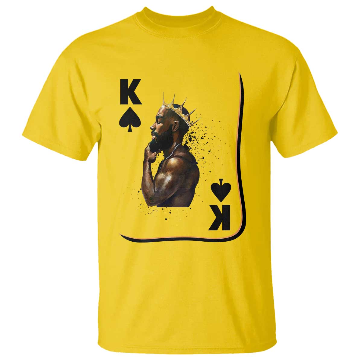 King Of Spades Black Man T Shirt African American Men Pride TS12 Daisy Print Your Wear
