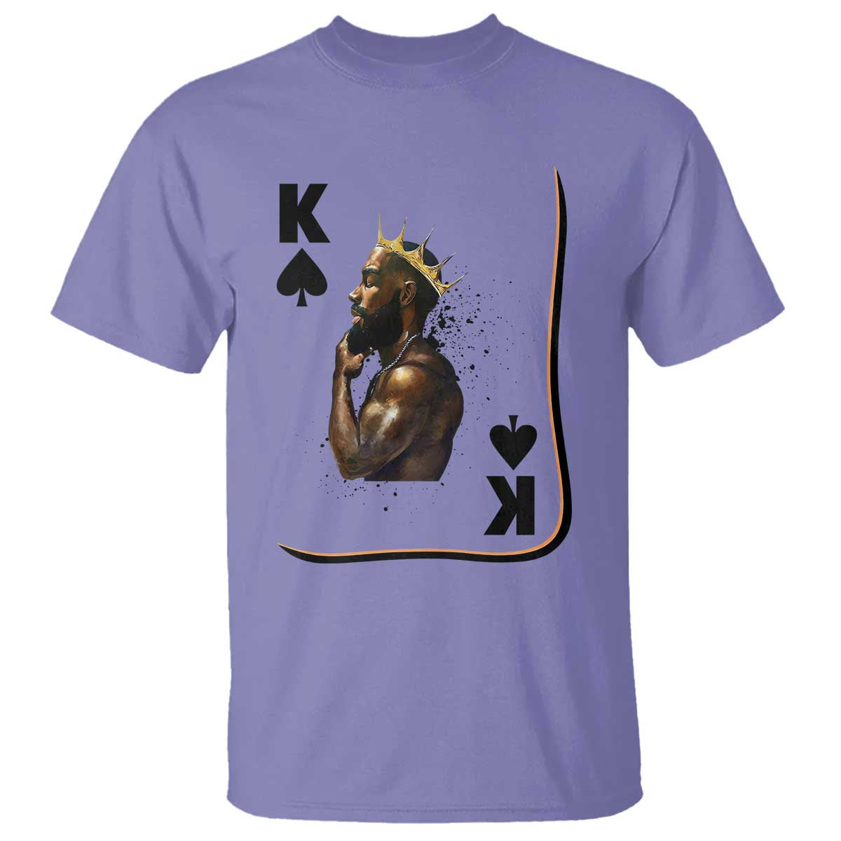 King Of Spades Black Man T Shirt African American Men Pride TS12 Violet Print Your Wear