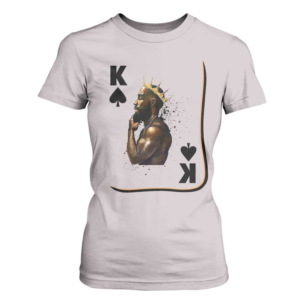 King Of Spades Black Man T Shirt For Women African American Men Pride TS12 Ice Gray Print Your Wear
