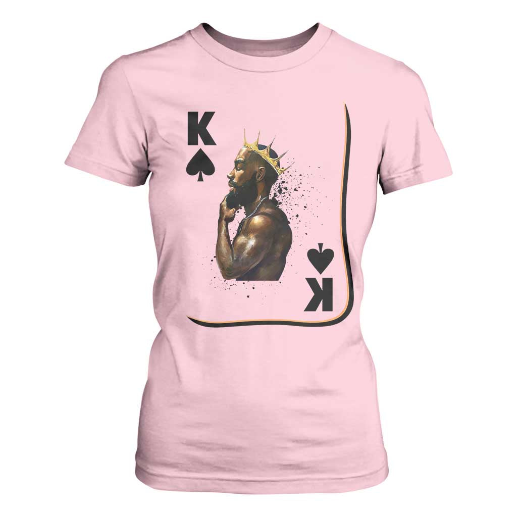 King Of Spades Black Man T Shirt For Women African American Men Pride TS12 Light Pink Print Your Wear