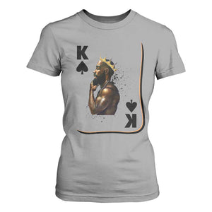 King Of Spades Black Man T Shirt For Women African American Men Pride TS12 Sport Gray Print Your Wear