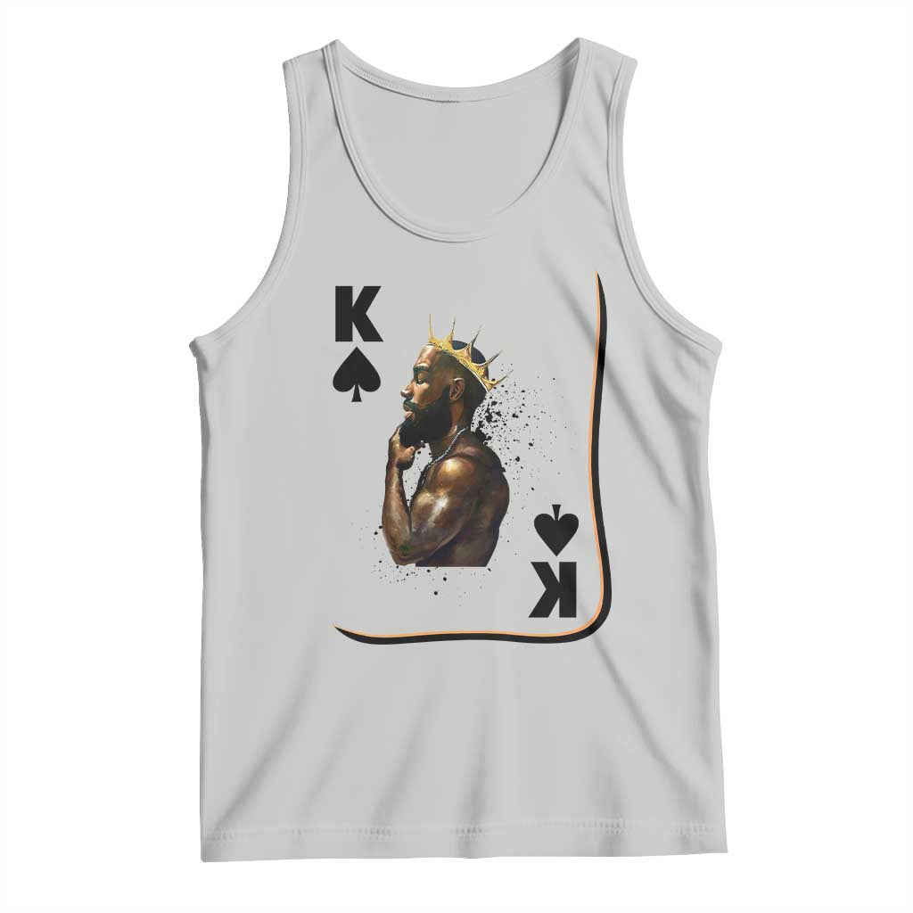 King Of Spades Black Man Tank Top African American Men Pride TS12 Ash Print Your Wear
