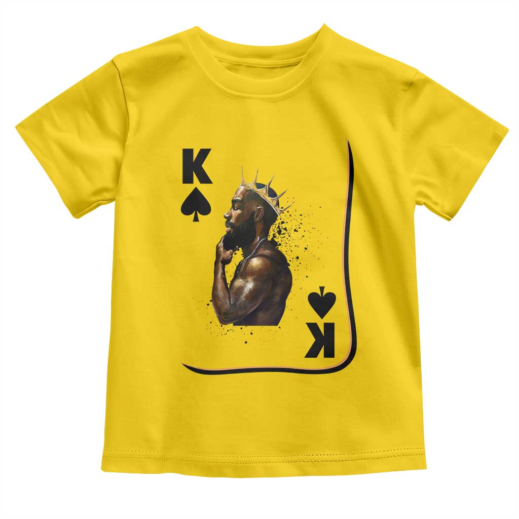 King Of Spades Black Man Toddler T Shirt African American Men Pride TS12 Daisy Print Your Wear