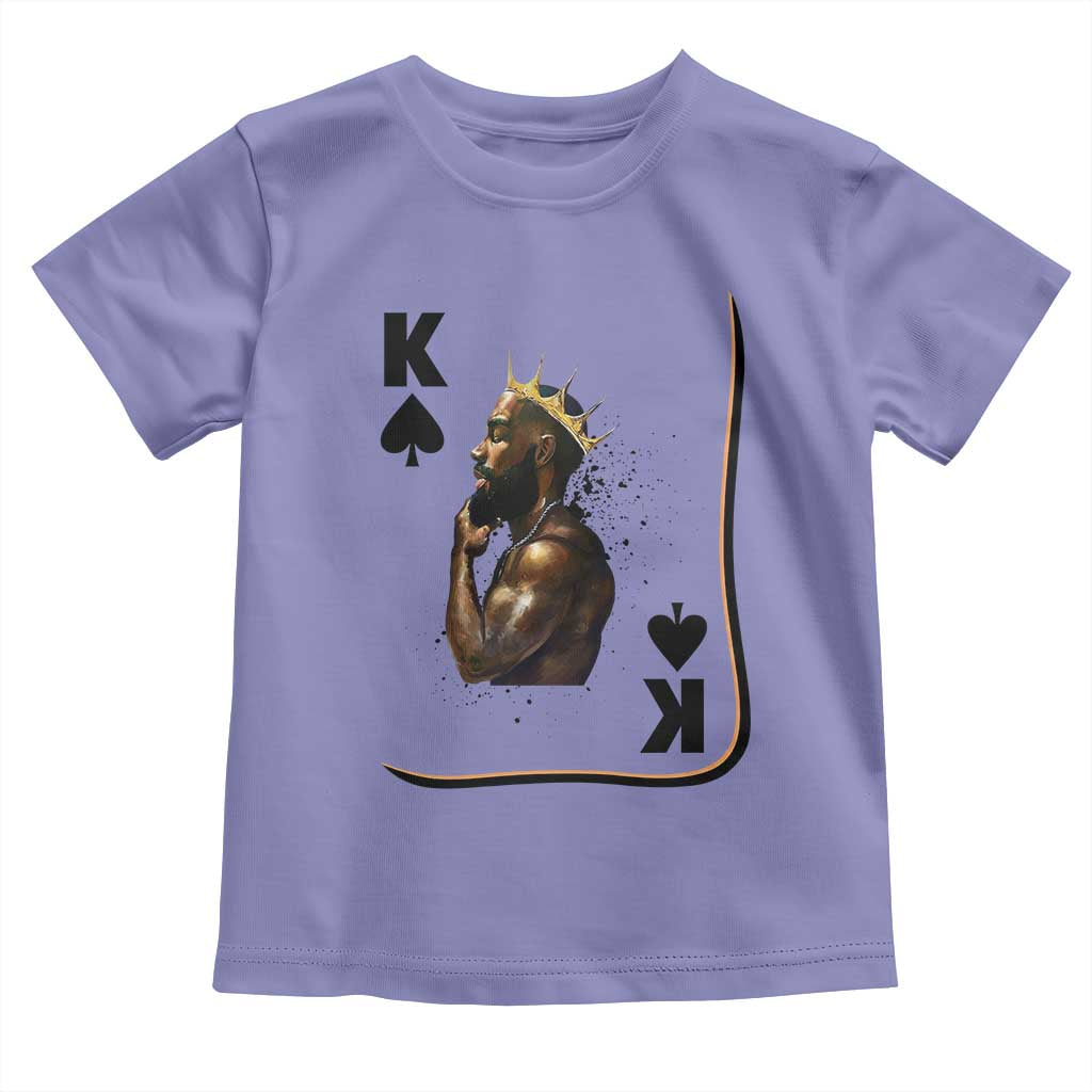 King Of Spades Black Man Toddler T Shirt African American Men Pride TS12 Violet Print Your Wear