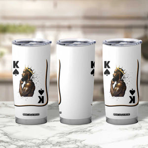 King Of Spades Black Man Tumbler Cup African American Men Pride TS12 Print Your Wear