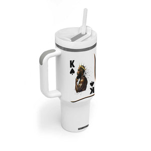 King Of Spades Black Man Tumbler With Handle African American Men Pride TS12 Print Your Wear
