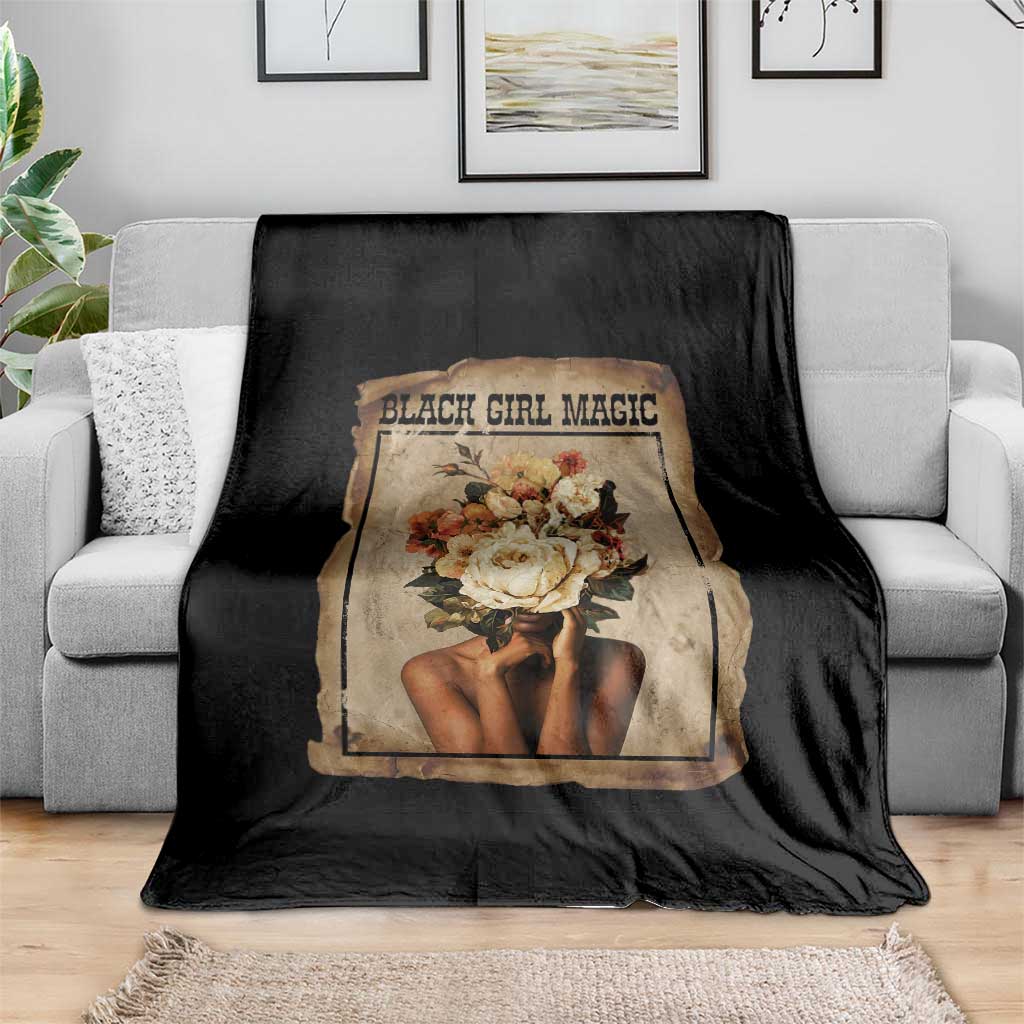 Black Girl Magic Throw Blanket Feminist Black Women In History TS12 Print Your Wear