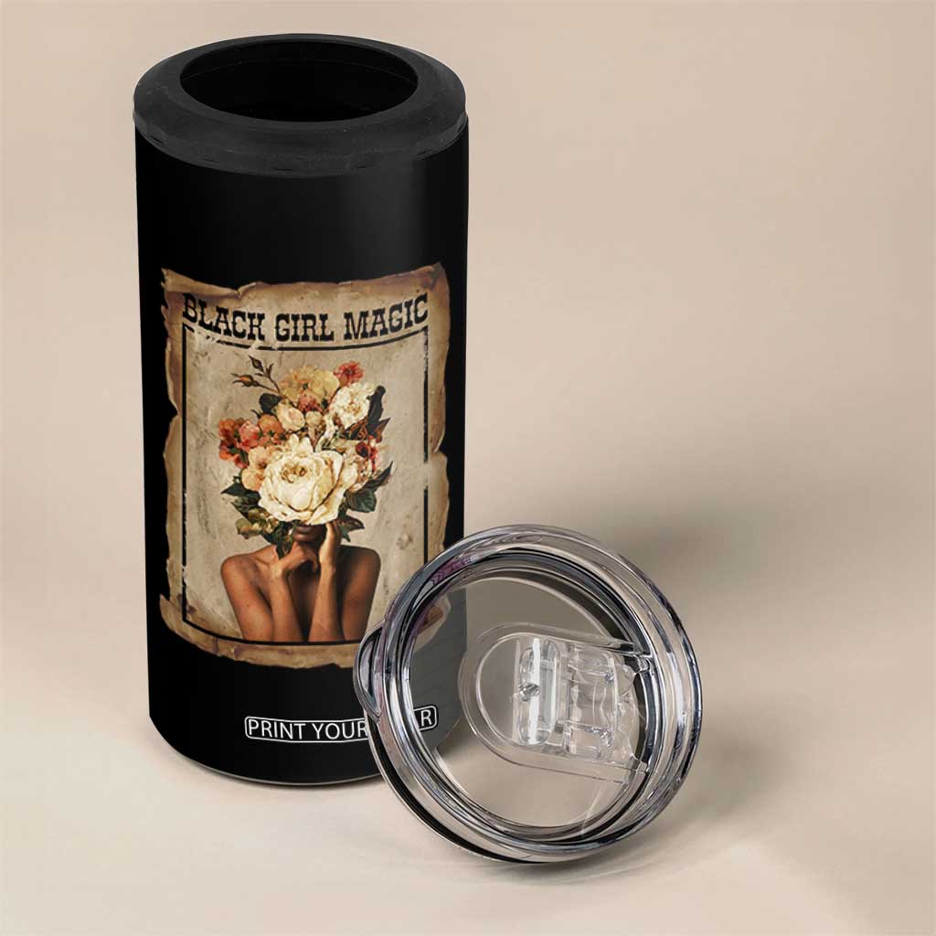 Black Girl Magic 4 in 1 Can Cooler Tumbler Feminist Black Women In History TS12 Print Your Wear