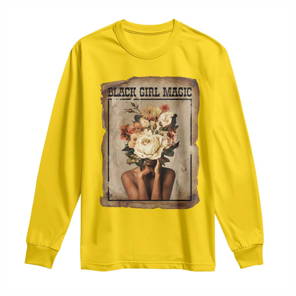 Black Girl Magic Long Sleeve Shirt Feminist Black Women In History TS12 Daisy Print Your Wear