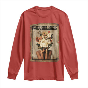 Black Girl Magic Long Sleeve Shirt Feminist Black Women In History TS12 Red Print Your Wear