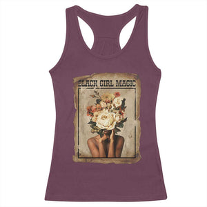 Black Girl Magic Racerback Tank Top Feminist Black Women In History TS12 Maroon Print Your Wear