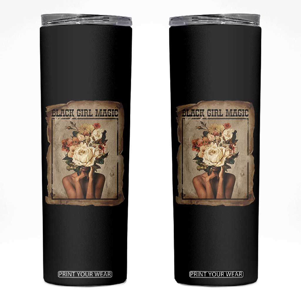 Black Girl Magic Skinny Tumbler Feminist Black Women In History TS12 Black Print Your Wear