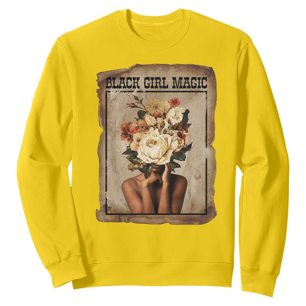Black Girl Magic Sweatshirt Feminist Black Women In History TS12 Daisy Print Your Wear