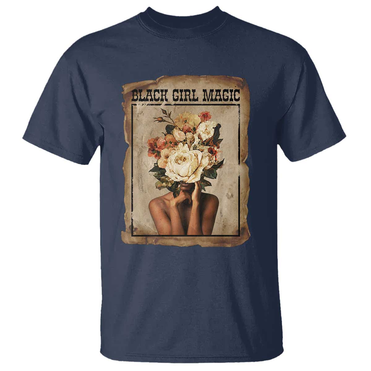 Black Girl Magic T Shirt Feminist Black Women In History TS12 Navy Print Your Wear
