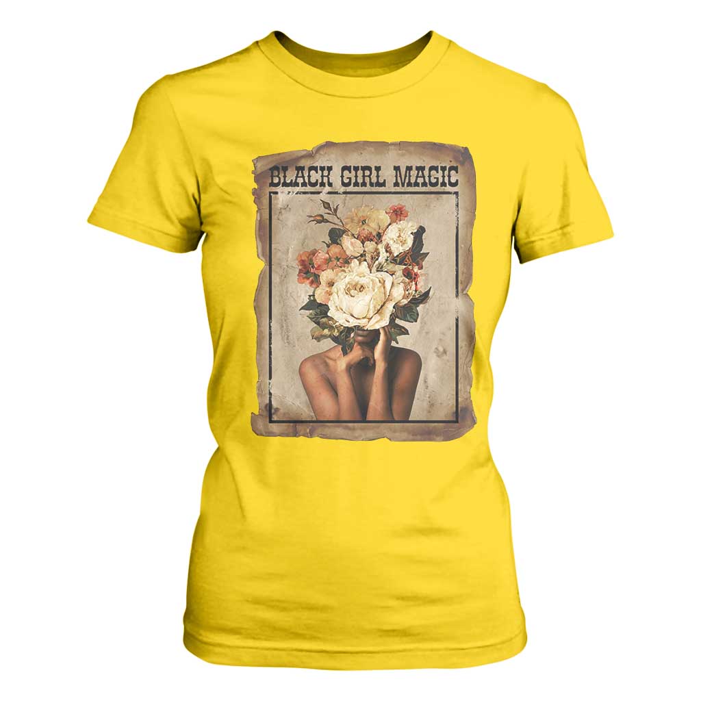 Black Girl Magic T Shirt For Women Feminist Black Women In History TS12 Daisy Print Your Wear