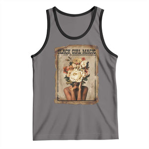 Black Girl Magic Tank Top Feminist Black Women In History TS12 Deep Heather Black Print Your Wear