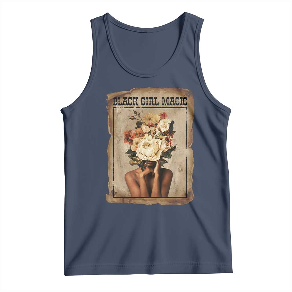Black Girl Magic Tank Top Feminist Black Women In History TS12 Navy Print Your Wear