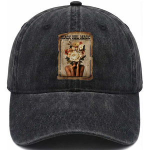 Black Girl Magic Washed Cotton Baseball Cap Feminist Black Women In History TS12 Print Your Wear