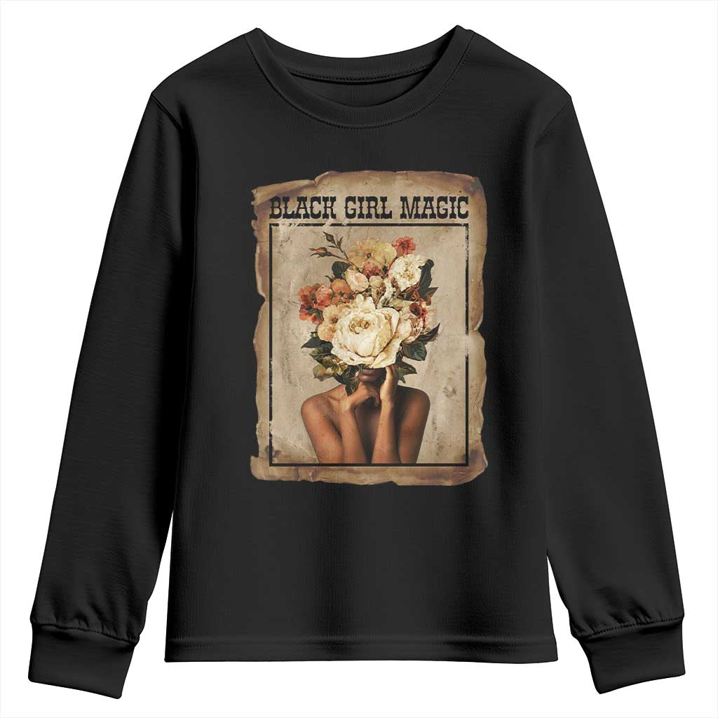 Black Girl Magic Youth Sweatshirt Feminist Black Women In History TS12 Black Print Your Wear