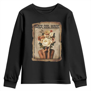 Black Girl Magic Youth Sweatshirt Feminist Black Women In History TS12 Black Print Your Wear