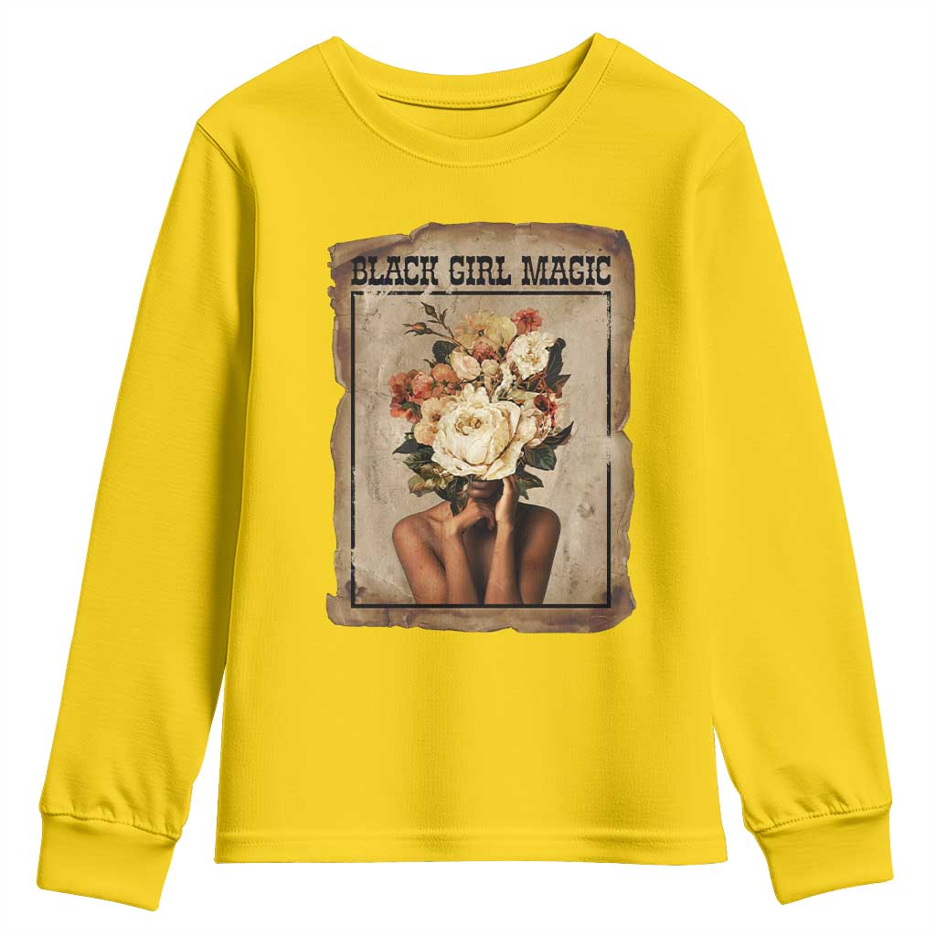 Black Girl Magic Youth Sweatshirt Feminist Black Women In History TS12 Daisy Print Your Wear