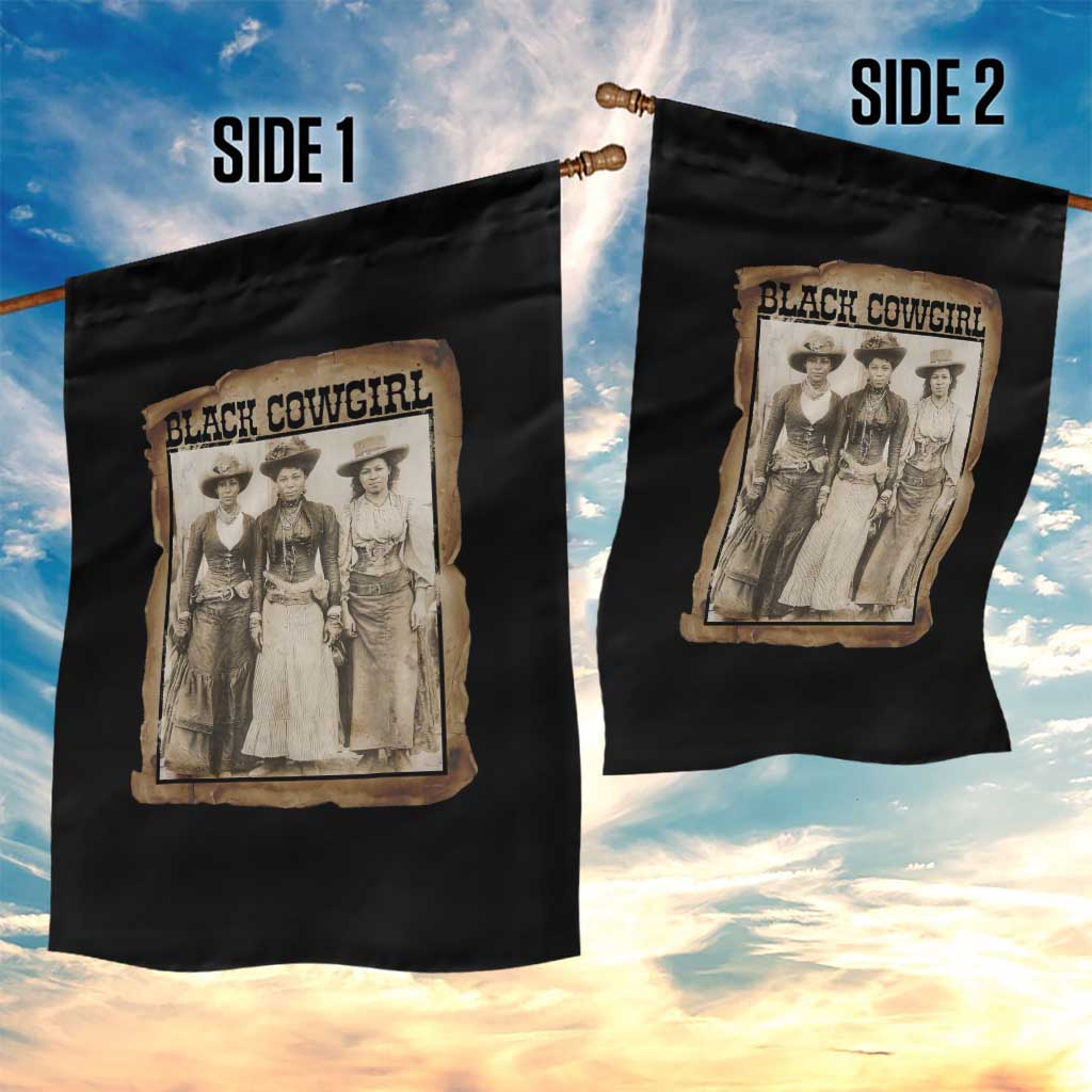 Black Cowgirl Pride Garden Flag Western Black History Month Gift TS12 Print Your Wear