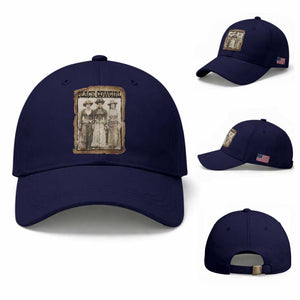 Black Cowgirl Pride Baseball Cap Western Black History Month Gift TS12 Baseball Cap Universal Fit Dark Blue Print Your Wear