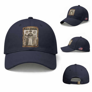 Black Cowgirl Pride Baseball Cap Western Black History Month Gift TS12 Baseball Cap Universal Fit Navy Print Your Wear