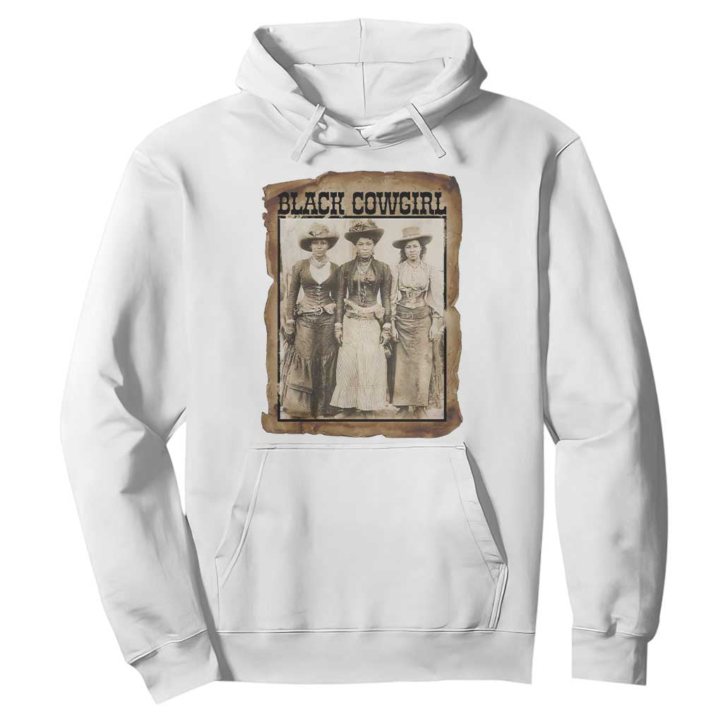 Black Cowgirl Pride Hoodie Western Black History Month Gift TS12 White Print Your Wear