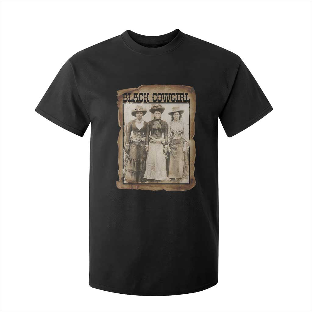 Black Cowgirl Pride T Shirt For Kid Western Black History Month Gift TS12 Black Print Your Wear