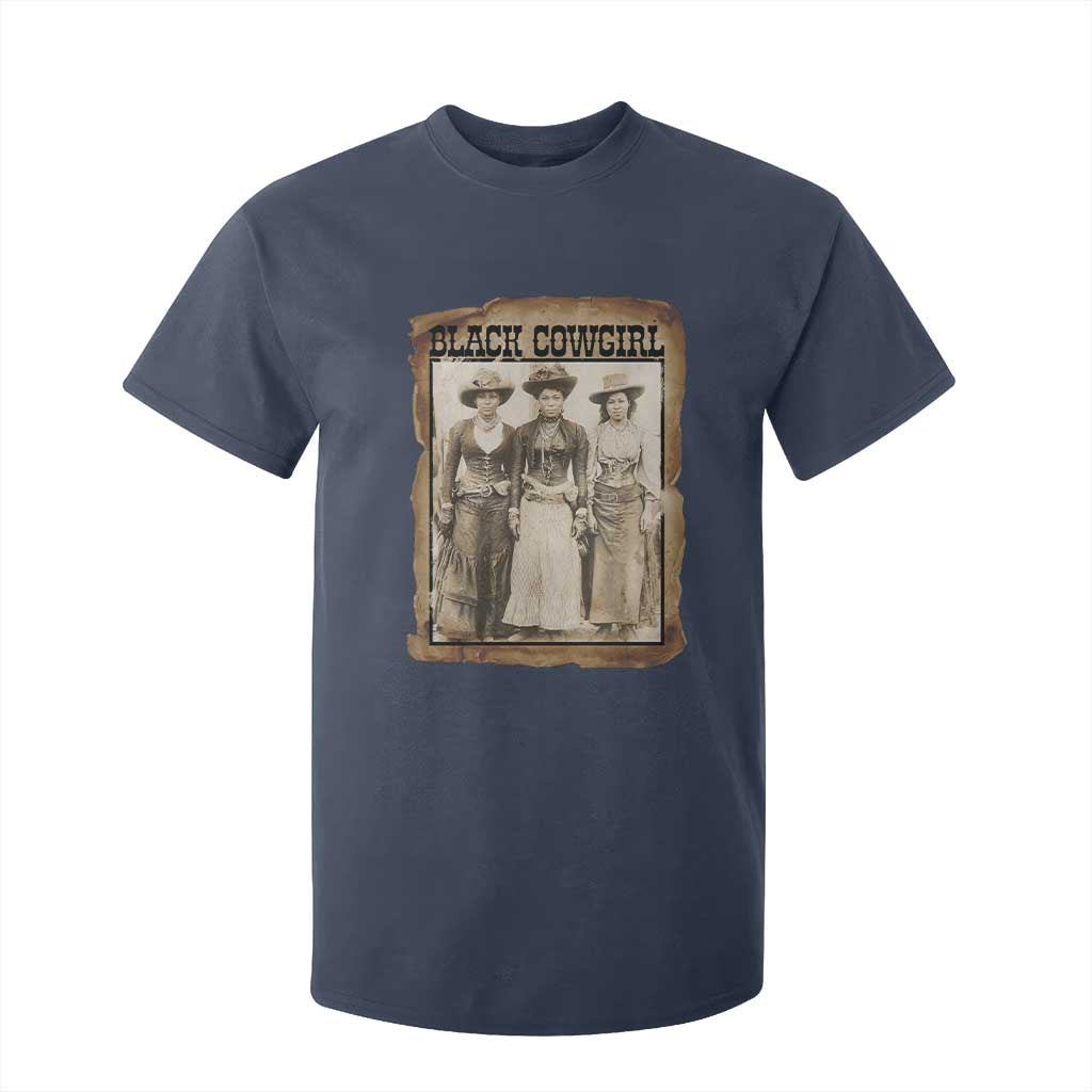 Black Cowgirl Pride T Shirt For Kid Western Black History Month Gift TS12 Navy Print Your Wear