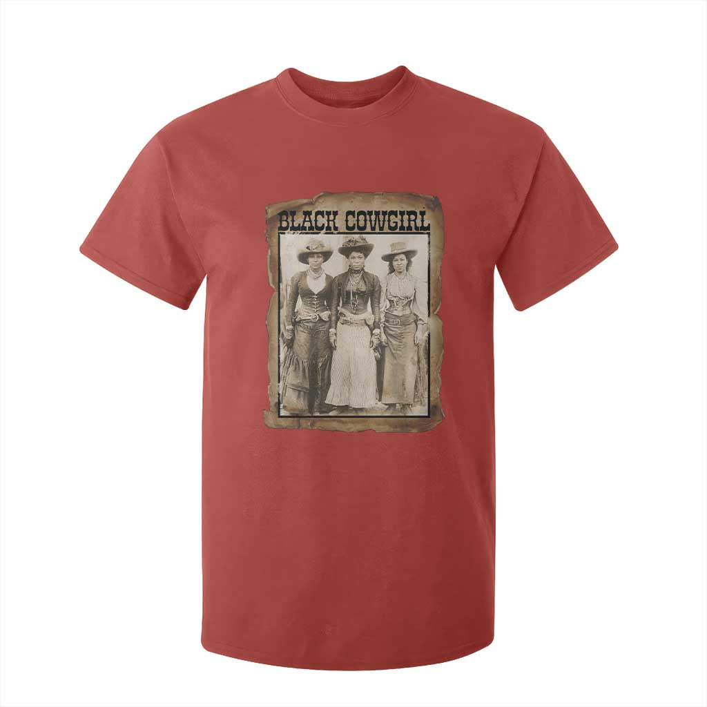 Black Cowgirl Pride T Shirt For Kid Western Black History Month Gift TS12 Red Print Your Wear