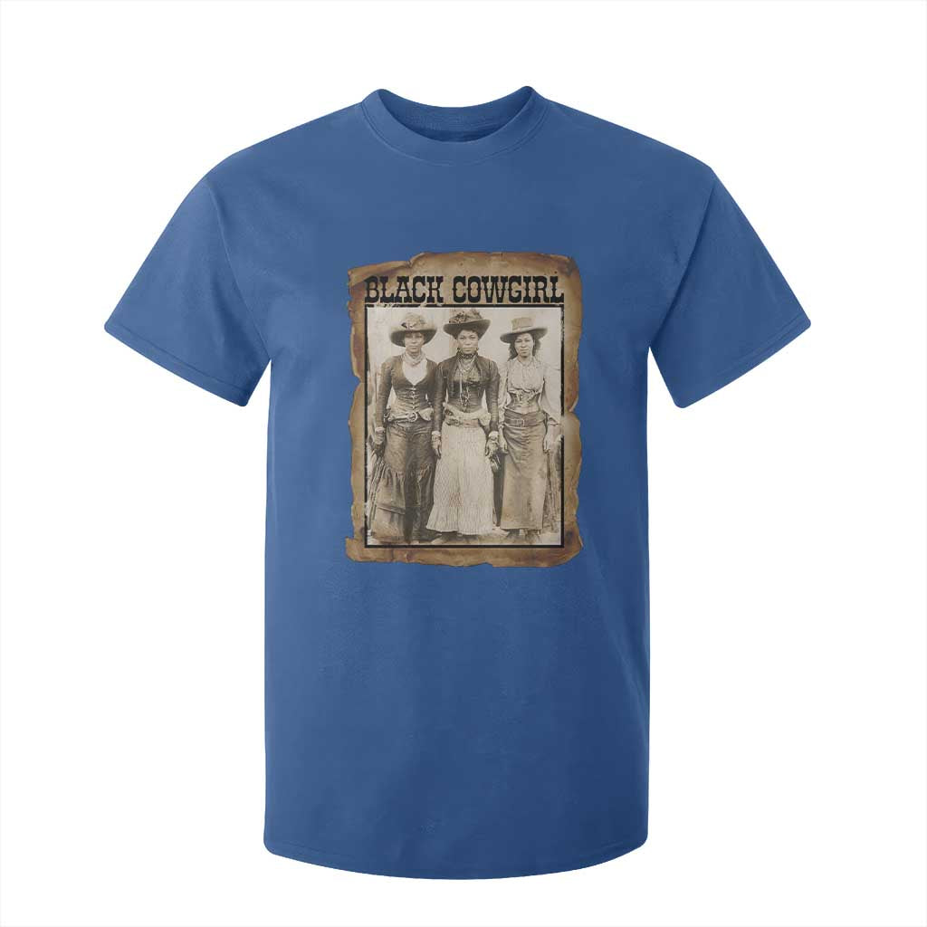 Black Cowgirl Pride T Shirt For Kid Western Black History Month Gift TS12 Royal Blue Print Your Wear