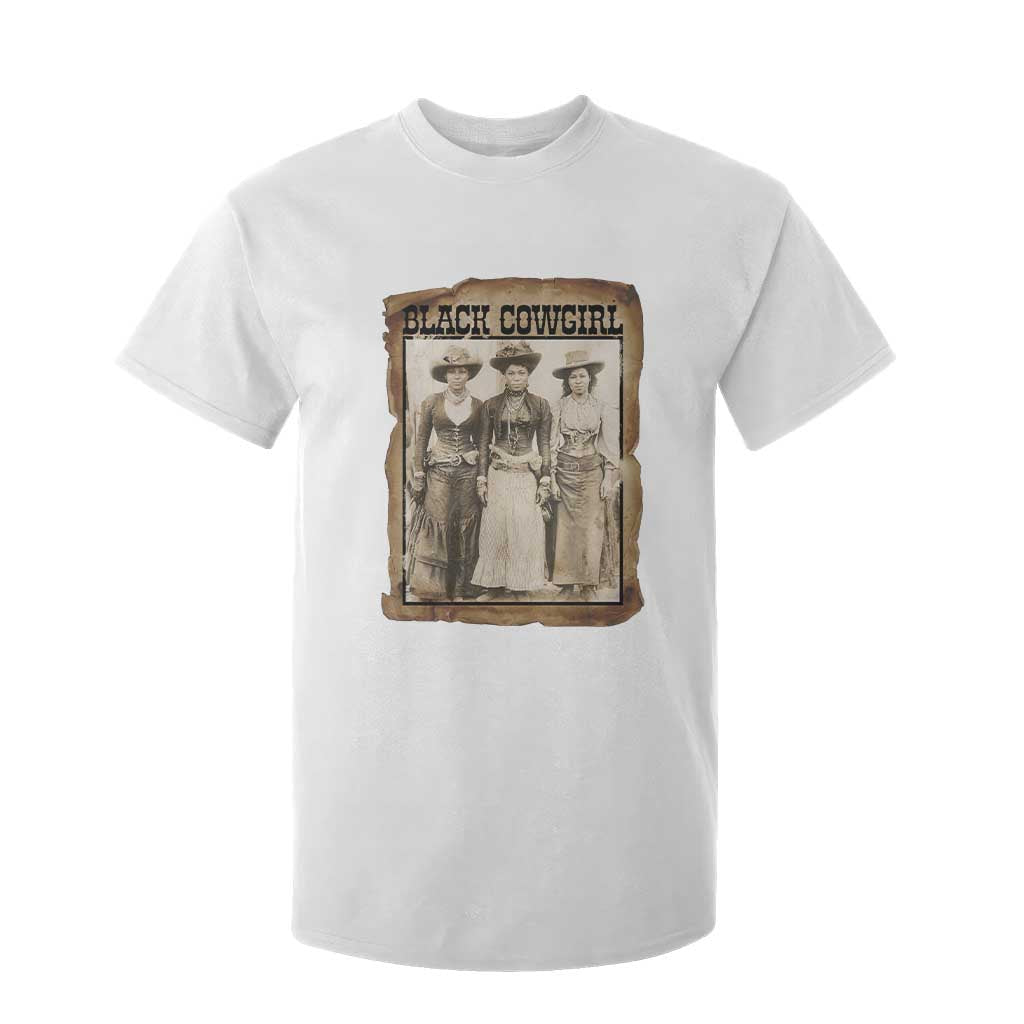 Black Cowgirl Pride T Shirt For Kid Western Black History Month Gift TS12 White Print Your Wear
