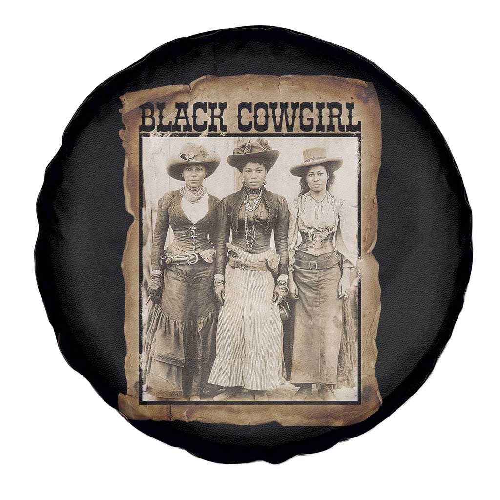 Black Cowgirl Pride Spare Tire Cover Western Black History Month Gift TS12 Print Your Wear