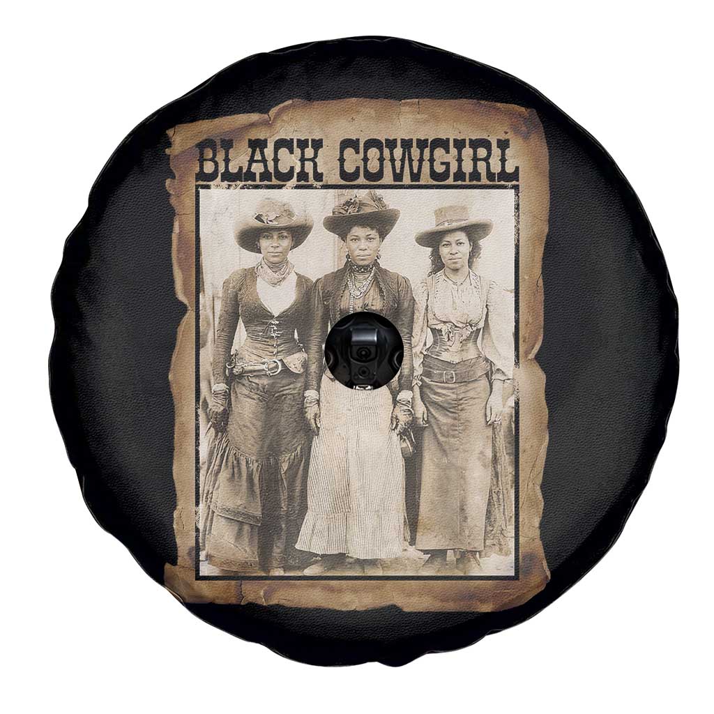 Black Cowgirl Pride Spare Tire Cover Western Black History Month Gift TS12 Print Your Wear
