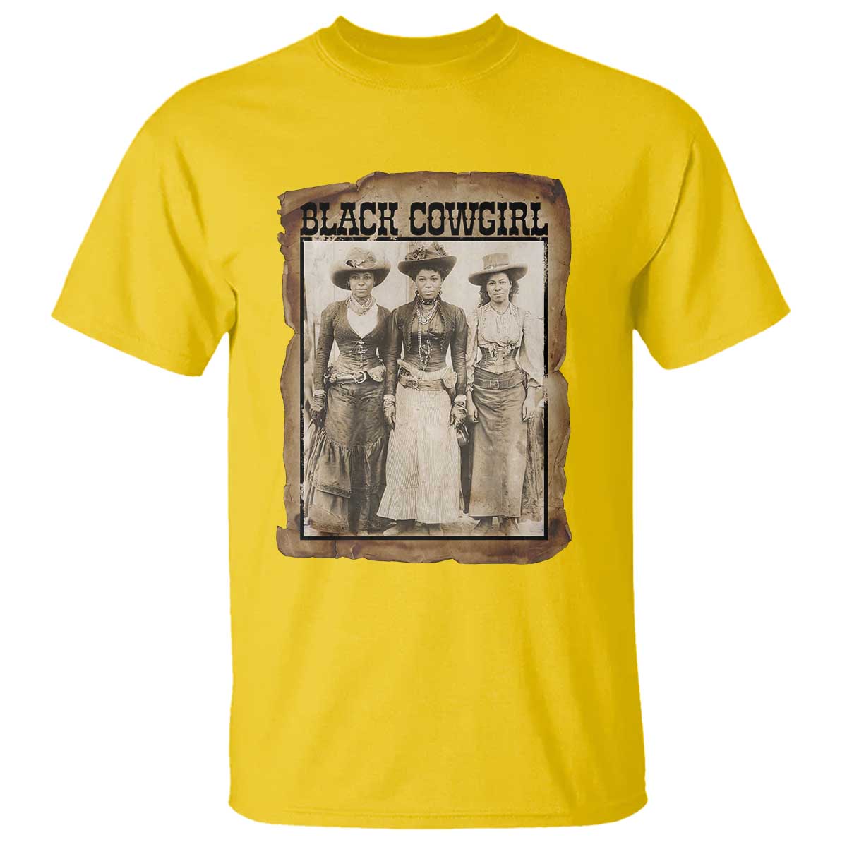 Black Cowgirl Pride T Shirt Western Black History Month Gift TS12 Daisy Print Your Wear