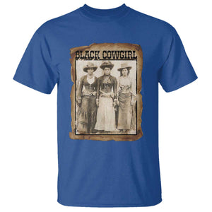 Black Cowgirl Pride T Shirt Western Black History Month Gift TS12 Royal Blue Print Your Wear