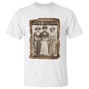 Black Cowgirl Pride T Shirt Western Black History Month Gift TS12 White Print Your Wear