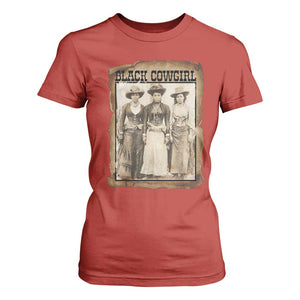 Black Cowgirl Pride T Shirt For Women Western Black History Month Gift TS12 Red Print Your Wear