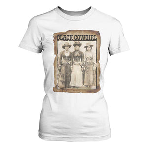 Black Cowgirl Pride T Shirt For Women Western Black History Month Gift TS12 White Print Your Wear