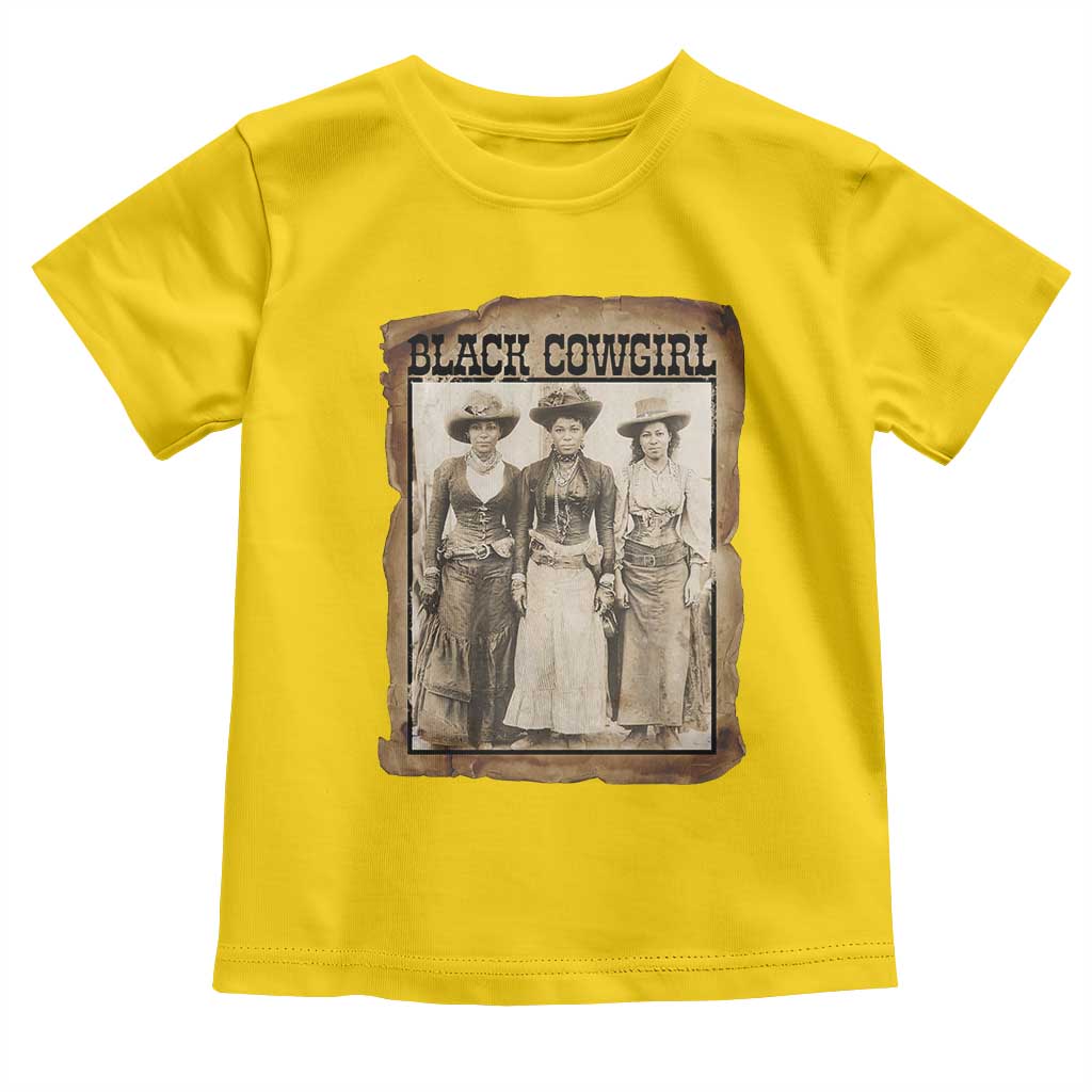 Black Cowgirl Pride Toddler T Shirt Western Black History Month Gift TS12 Daisy Print Your Wear